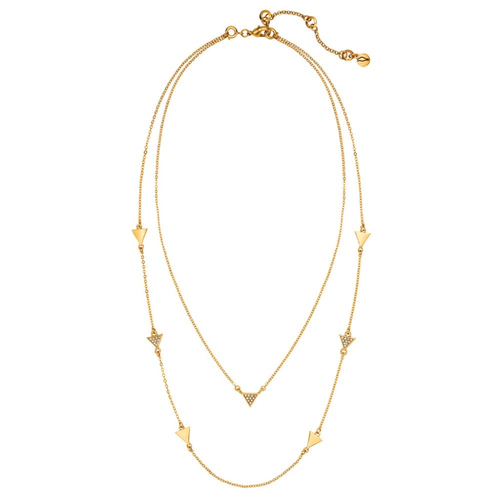 Pavé Triangle Convertible Layering Necklace